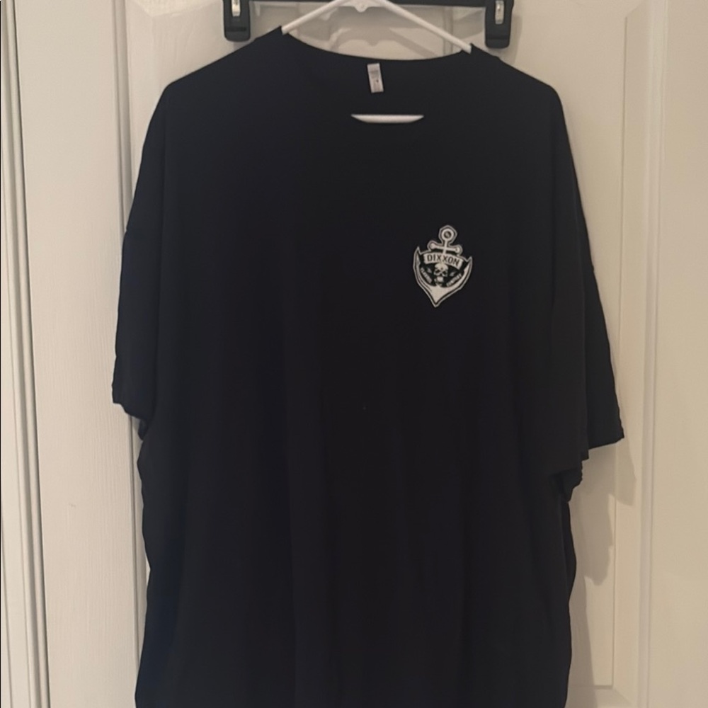 DIXXON Black Short Sleeve Tee with Anchor Design